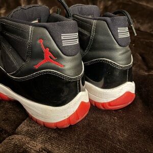 Jordan Black and Red Sneakers MENS